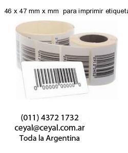 46 x 47 mm x mm  para imprimir etiquetas