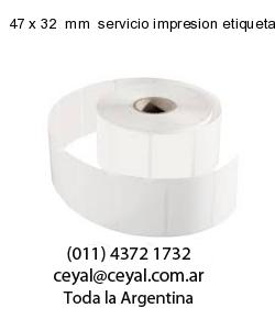 47 x 32  mm  servicio impresion etiquetas opp