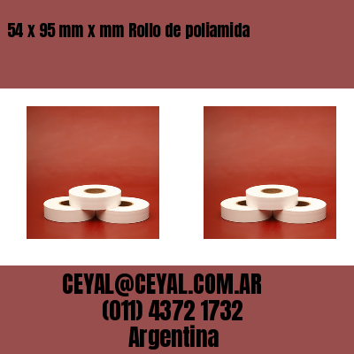54 x 95 mm x mm Rollo de poliamida