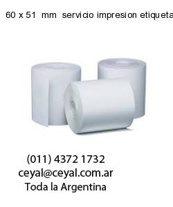 60 x 51  mm  servicio impresion etiquetas termicas