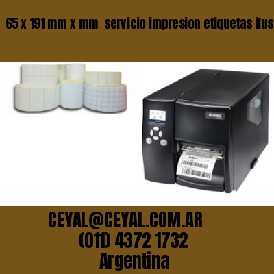 65 x 191 mm x mm  servicio impresion etiquetas ilustracion