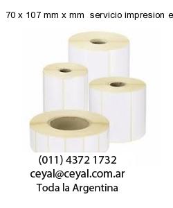 70 x 107 mm x mm  servicio impresion etiquetas codigos