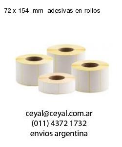 72 x 154  mm  adesivas en rollos