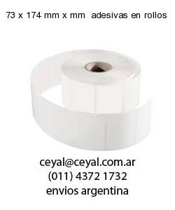 73 x 174 mm x mm  adesivas en rollos