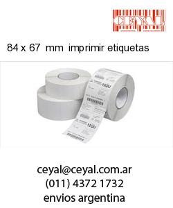 84 x 67  mm  imprimir etiquetas