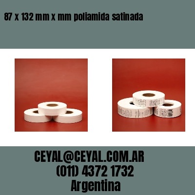 87 x 132 mm x mm poliamida satinada