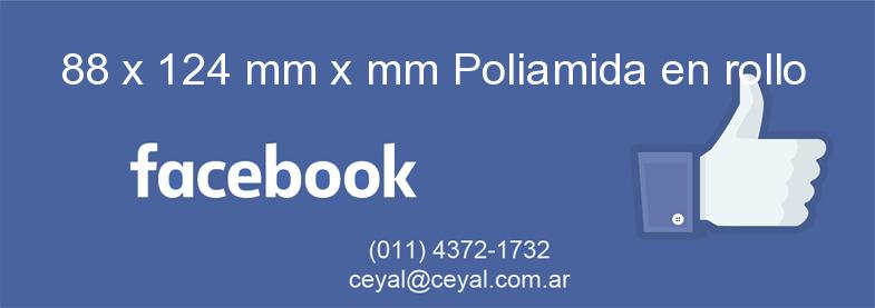 88 x 124 mm x mm Poliamida en rollo