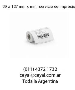 89 x 127 mm x mm  servicio de impresion base de datos
