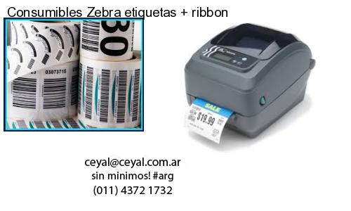 Consumibles Zebra etiquetas   ribbon