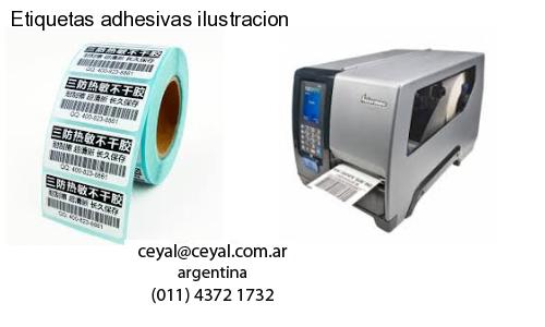Etiquetas adhesivas ilustracion
