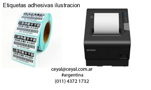 Etiquetas adhesivas ilustracion