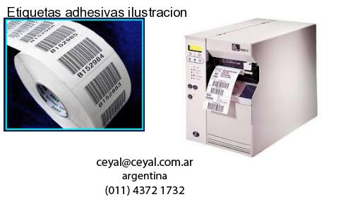 Etiquetas adhesivas ilustracion