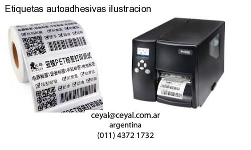 Etiquetas autoadhesivas ilustracion