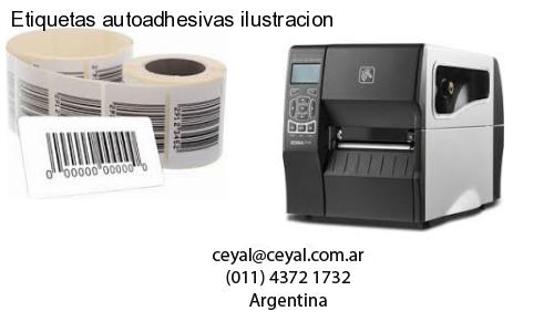 Etiquetas autoadhesivas ilustracion