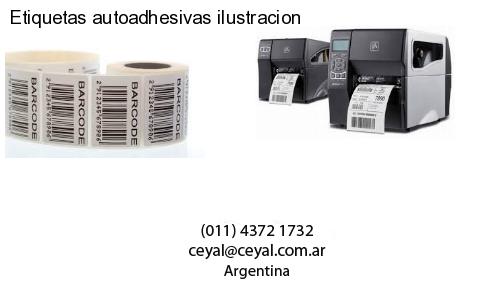 Etiquetas autoadhesivas ilustracion