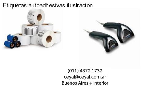 Etiquetas autoadhesivas ilustracion
