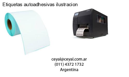 Etiquetas autoadhesivas ilustracion
