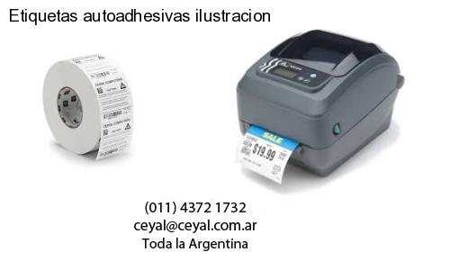 Etiquetas autoadhesivas ilustracion