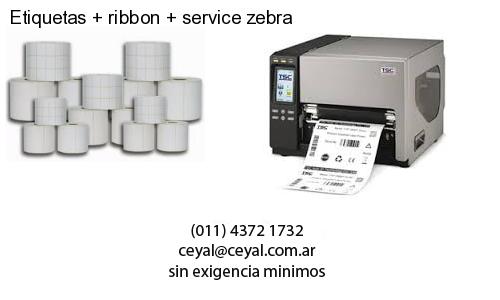 Etiquetas   ribbon   service zebra