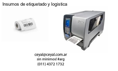 Insumos de etiquetado y logistica