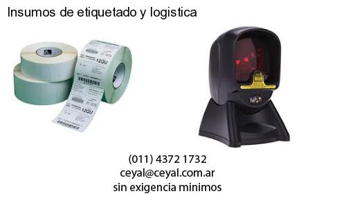 Insumos de etiquetado y logistica