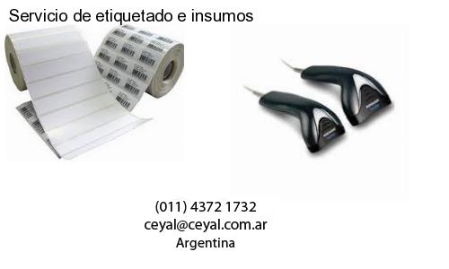 Servicio de etiquetado e insumos
