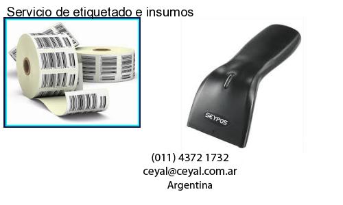 Servicio de etiquetado e insumos