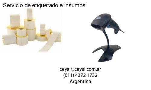 Servicio de etiquetado e insumos