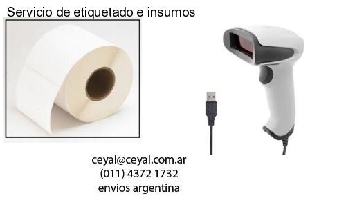 Servicio de etiquetado e insumos