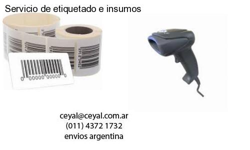 Servicio de etiquetado e insumos