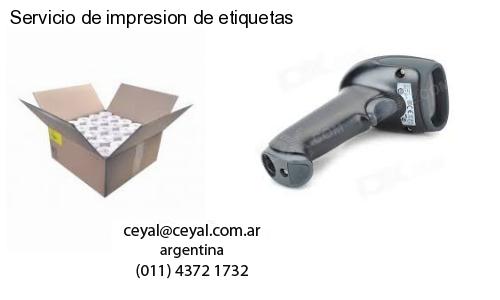 Servicio de impresion de etiquetas