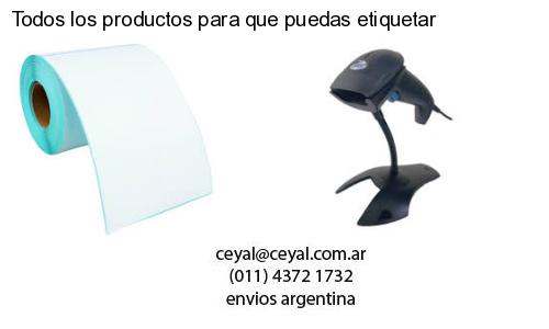 Todos los productos para que puedas etiquetar