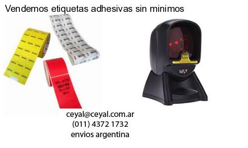 Vendemos etiquetas adhesivas sin minimos