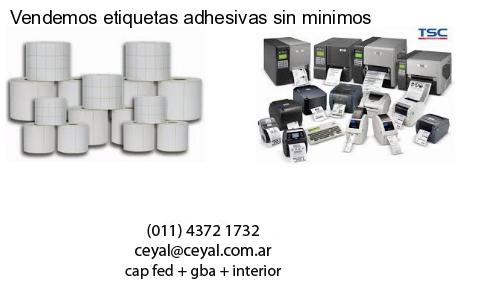 Vendemos etiquetas adhesivas sin minimos