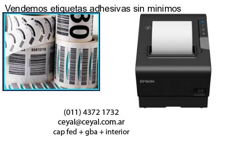 Vendemos etiquetas adhesivas sin minimos