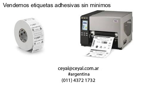 Vendemos etiquetas adhesivas sin minimos