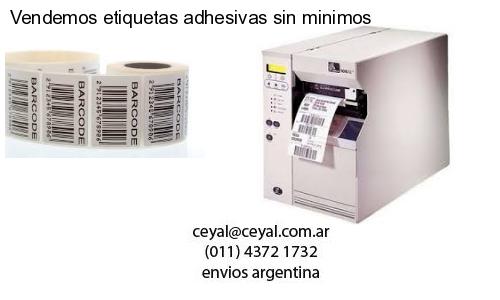 Vendemos etiquetas adhesivas sin minimos