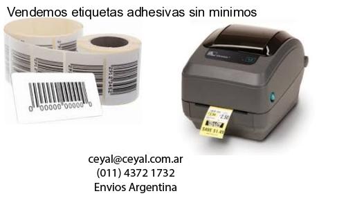 Vendemos etiquetas adhesivas sin minimos