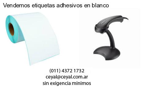 Vendemos etiquetas adhesivos en blanco