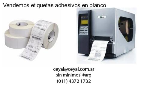 Vendemos etiquetas adhesivos en blanco