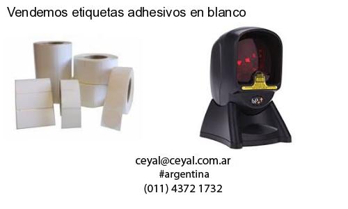 Vendemos etiquetas adhesivos en blanco