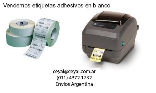 Vendemos etiquetas adhesivos en blanco