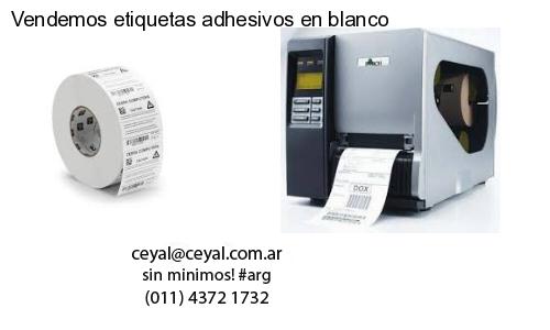 Vendemos etiquetas adhesivos en blanco