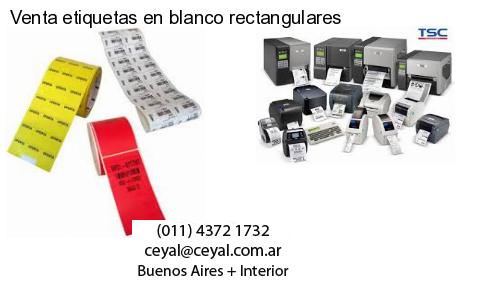 Venta etiquetas en blanco rectangulares