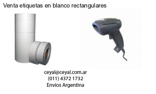 Venta etiquetas en blanco rectangulares