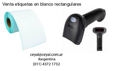 Venta etiquetas en blanco rectangulares