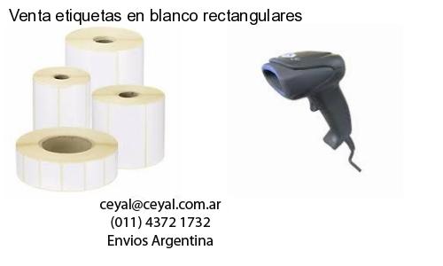Venta etiquetas en blanco rectangulares
