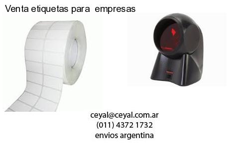 Venta etiquetas para  empresas
