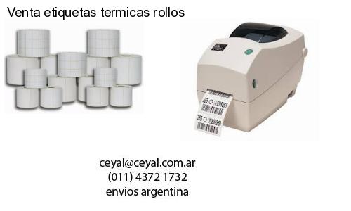 Venta etiquetas termicas rollos