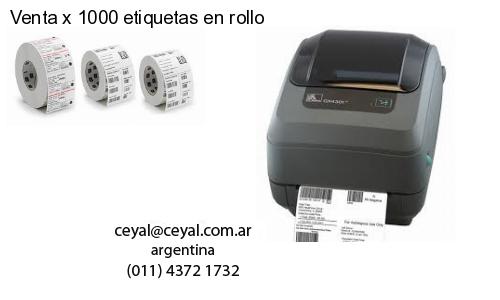 Venta x 1000 etiquetas en rollo